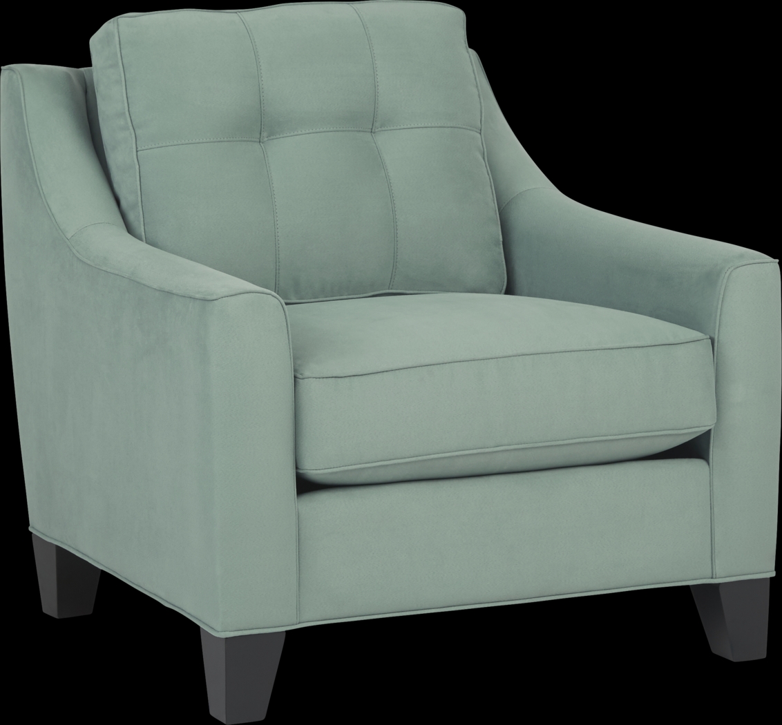 Cindy Crawford Home Madison Place Basil Microfiber Chair - Thumbnail - Image 1