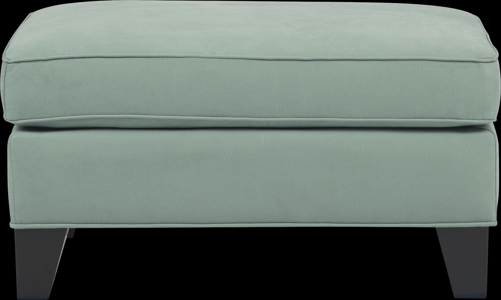 Cindy Crawford Home Madison Place Basil Microfiber Ottoman - Thumbnail - Image 2