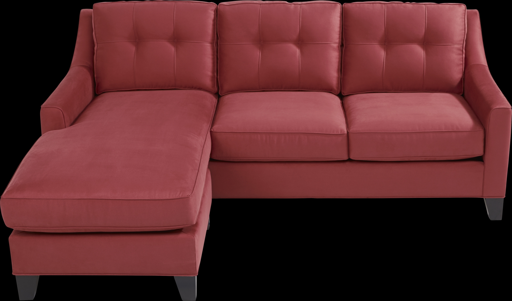 Cindy Crawford Home Madison Place Brick Microfiber Chaise Sofa - Thumbnail - Image 3