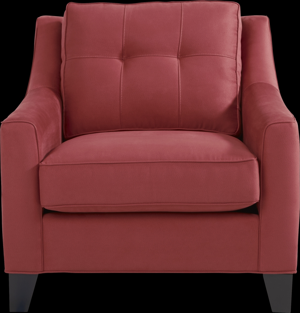 Cindy Crawford Home Madison Place Brick Microfiber Chair - Thumbnail - Image 2