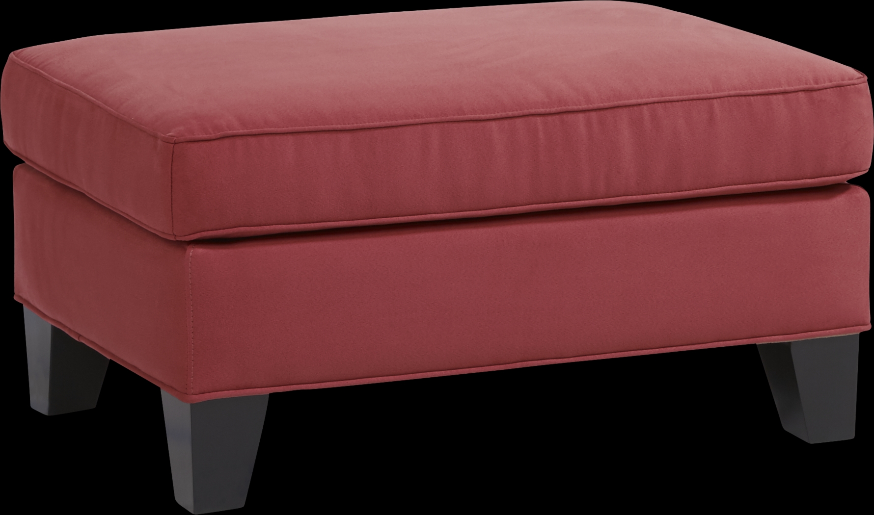 Cindy Crawford Home Madison Place Brick Microfiber Ottoman - Thumbnail - Image 1