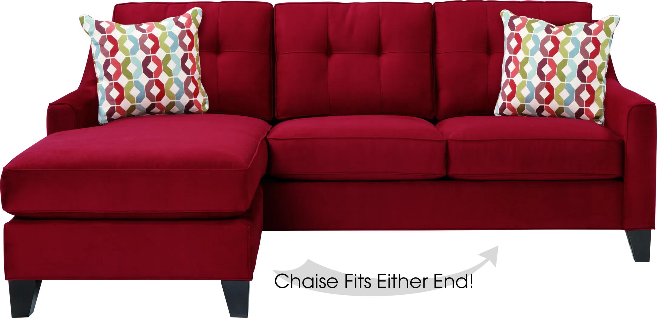 Cindy Crawford Home Madison Place Cardinal 2 Pc Sectional - Thumbnail - Image 1