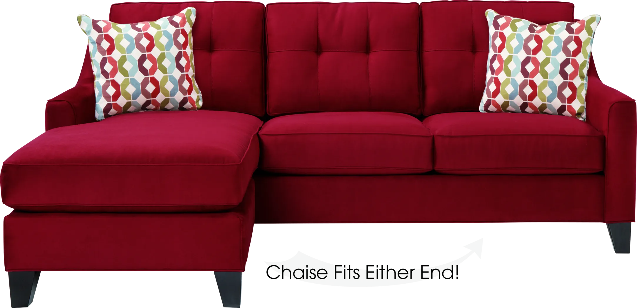 Cindy Crawford Home Madison Place Cardinal 2 Pc Sleeper Sectional - Thumbnail - Image 1