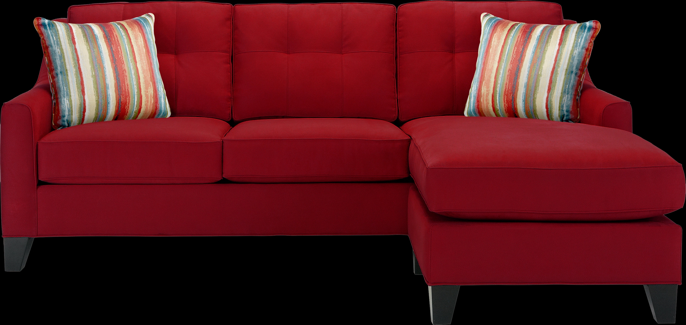 Madison Place Cardinal Microfiber Sleeper Chaise Sofa - Thumbnail - Image 1