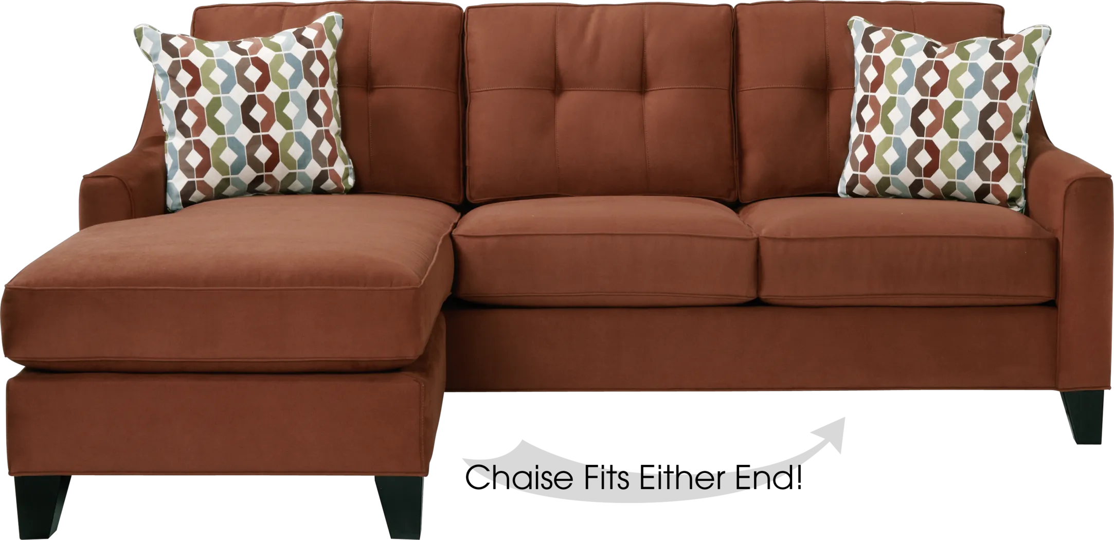 Cindy Crawford Home  Madison Place Copper 2 Pc Sleeper Sectional - Thumbnail - Image 1