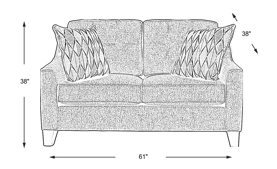 Dimension Image. Please refer to the Dimension Tab on this page for dimension details.
