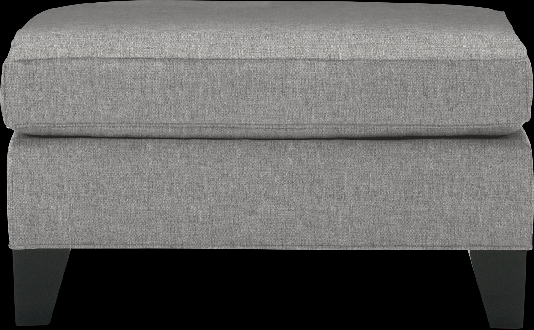Madison Place Gray Textured Ottoman - Thumbnail - Image 1