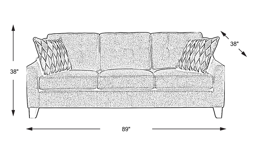 Dimension Image. Please refer to the Dimension Tab on this page for dimension details.