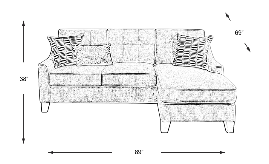 Dimension Image. Please refer to the Dimension Tab on this page for dimension details.