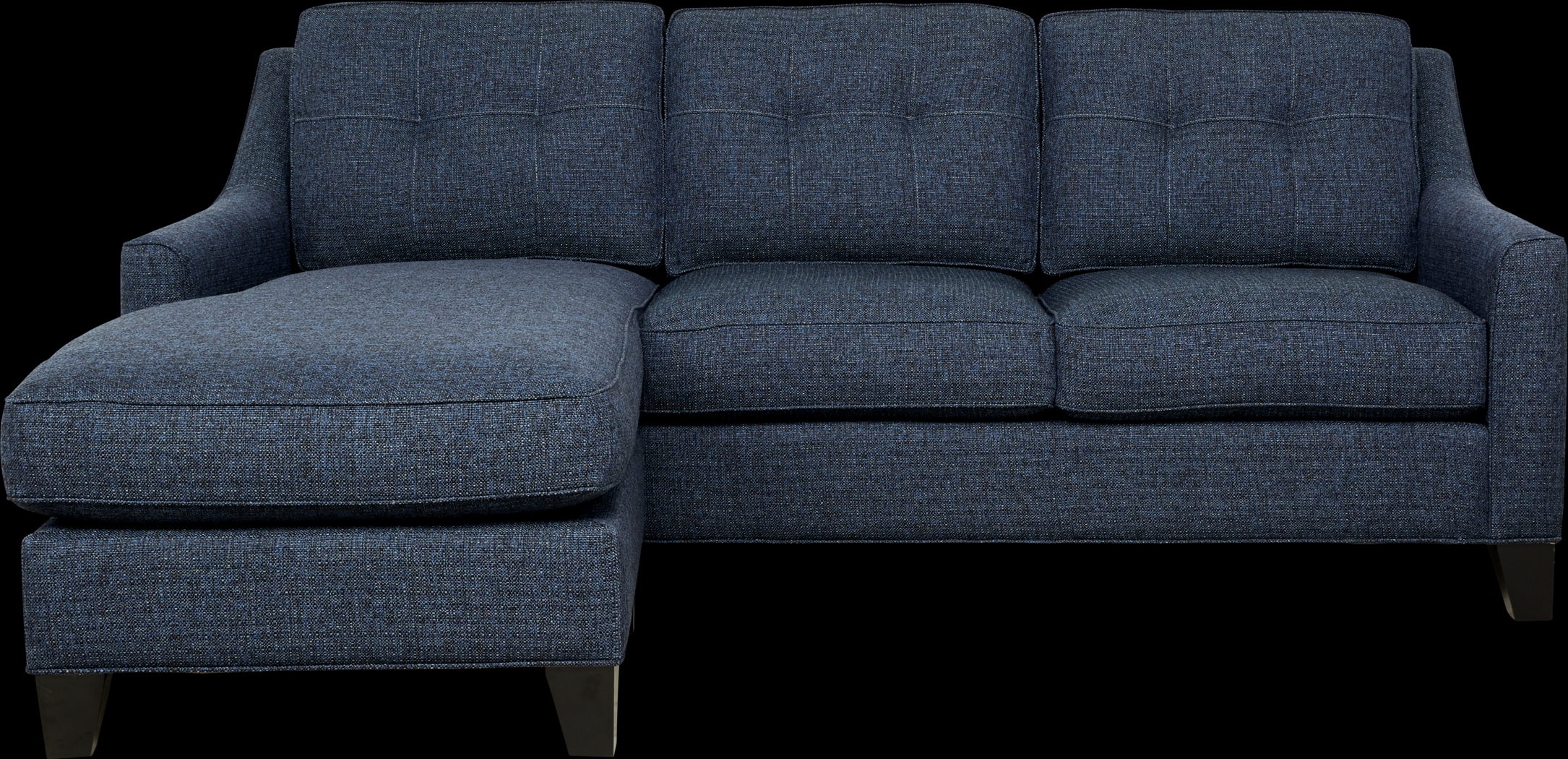 Madison Place Midnight Textured Sleeper Chaise Sofa - Thumbnail - Image 3