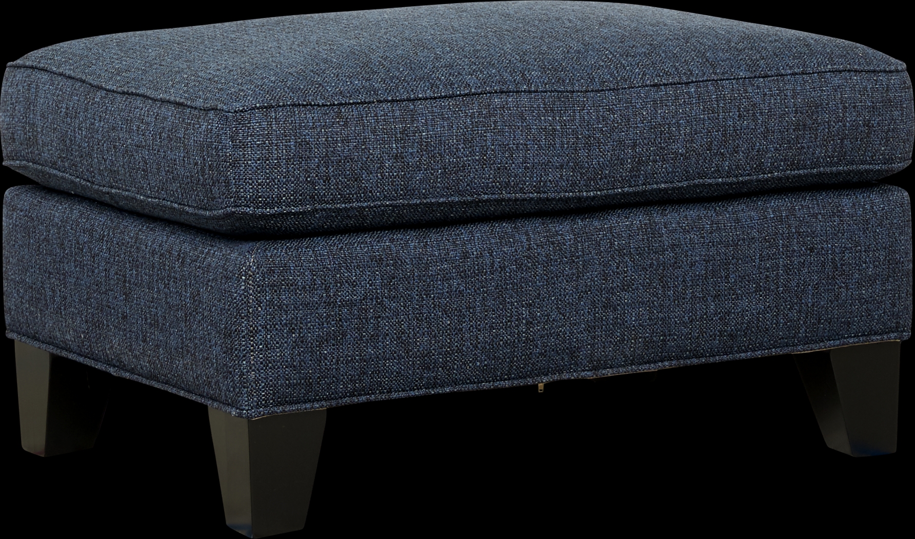 Madison Place Midnight Textured Ottoman - Thumbnail - Image 1