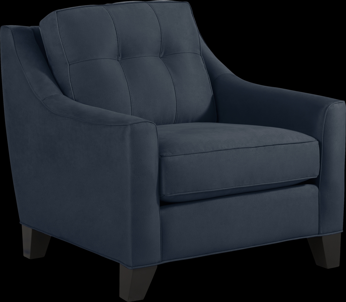 Madison Place Sapphire Microfiber Chair - Thumbnail - Image 1