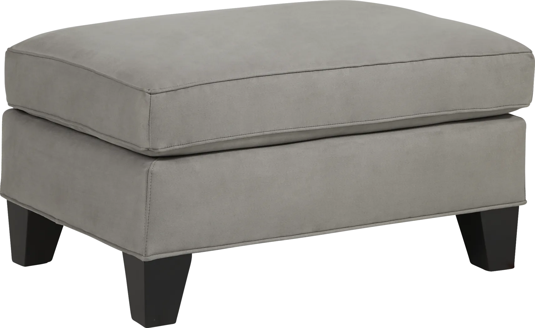 Madison Place Steel Microfiber Ottoman - Thumbnail - Image 1