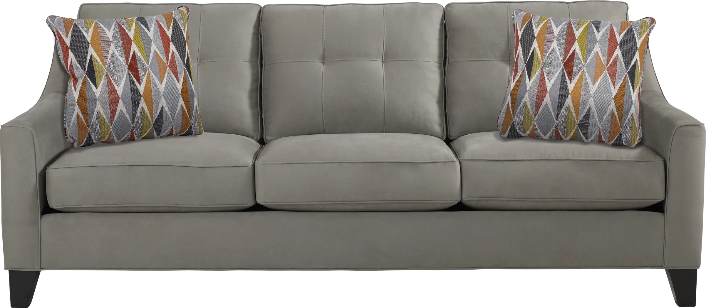 Cindy Crawford Home Madison Place Steel Microfiber Sofa - Thumbnail - Image 1