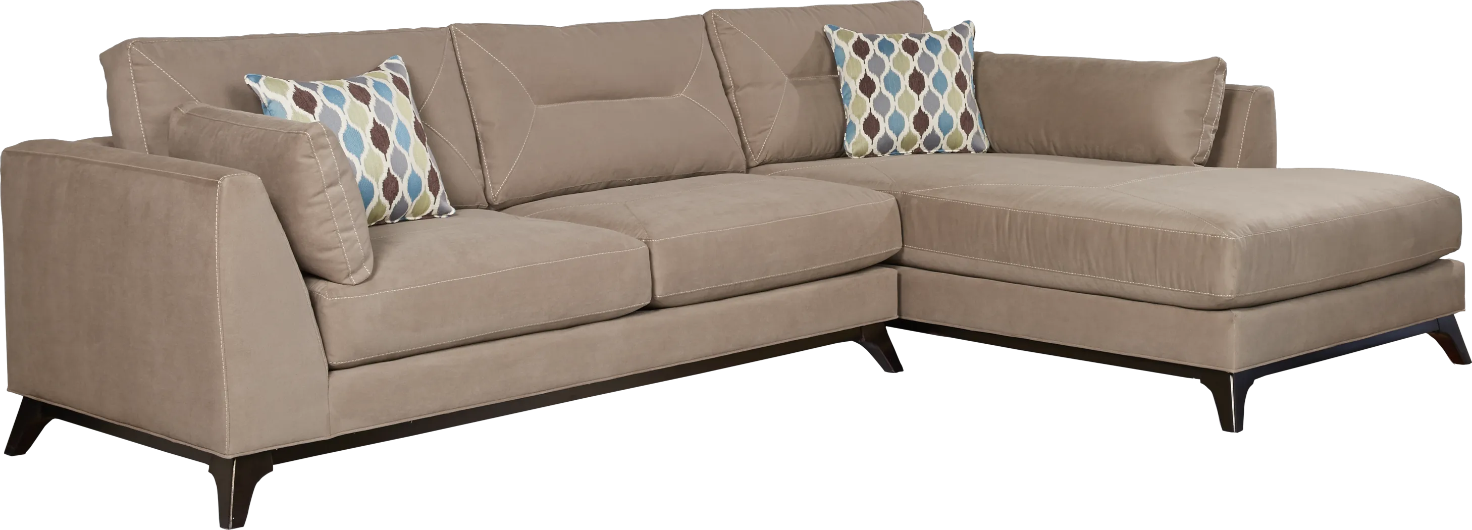 Cindy Crawford Home Marin Valley Mineral Left 2 Pc Sectional - Thumbnail - Image 1