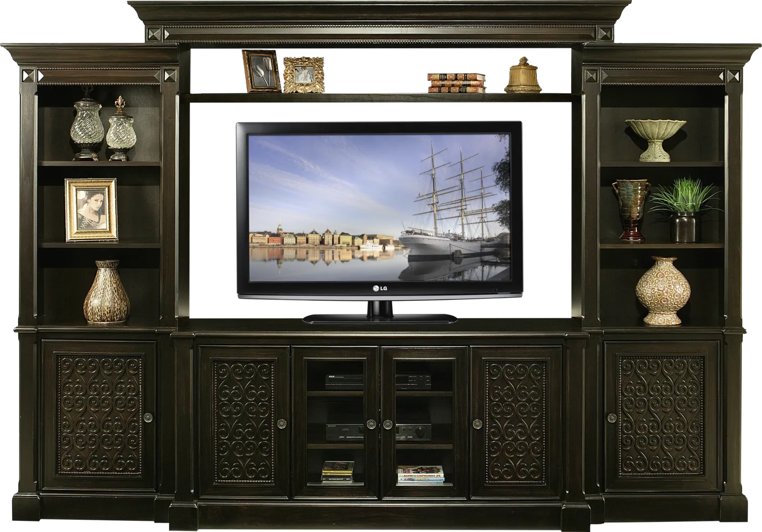 Cindy Crawford Home Marisol Park 4 Pc Wall Unit - Thumbnail - Image 1