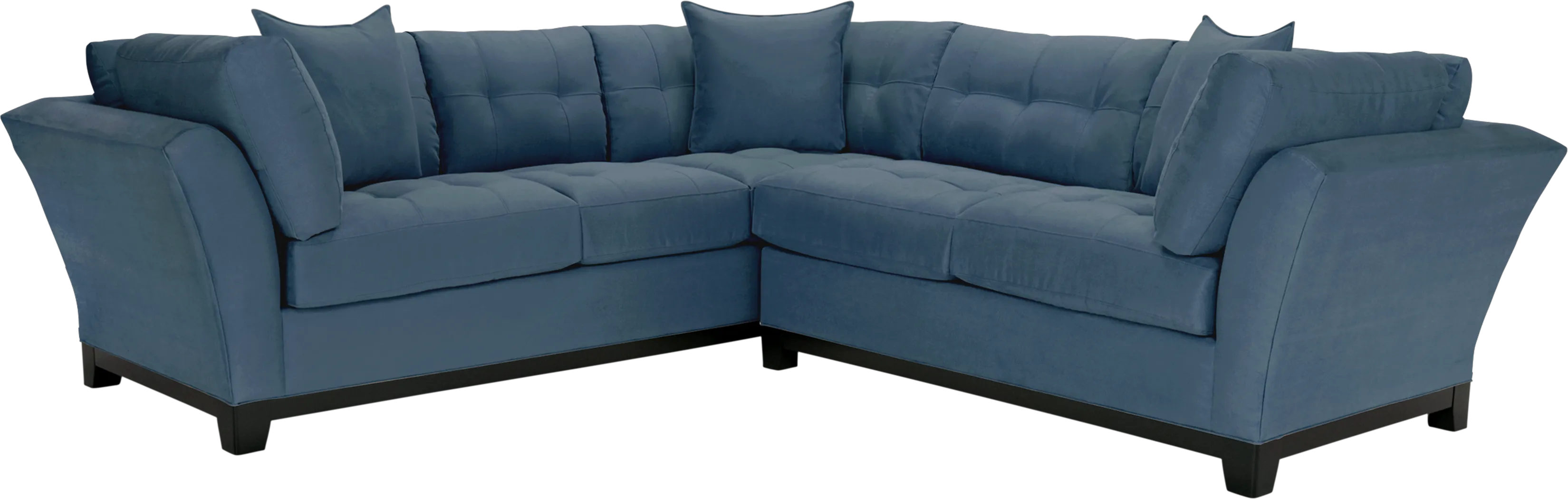 Cindy Crawford Home Metropolis Indigo 2 Pc Sectional - Thumbnail - Image 1