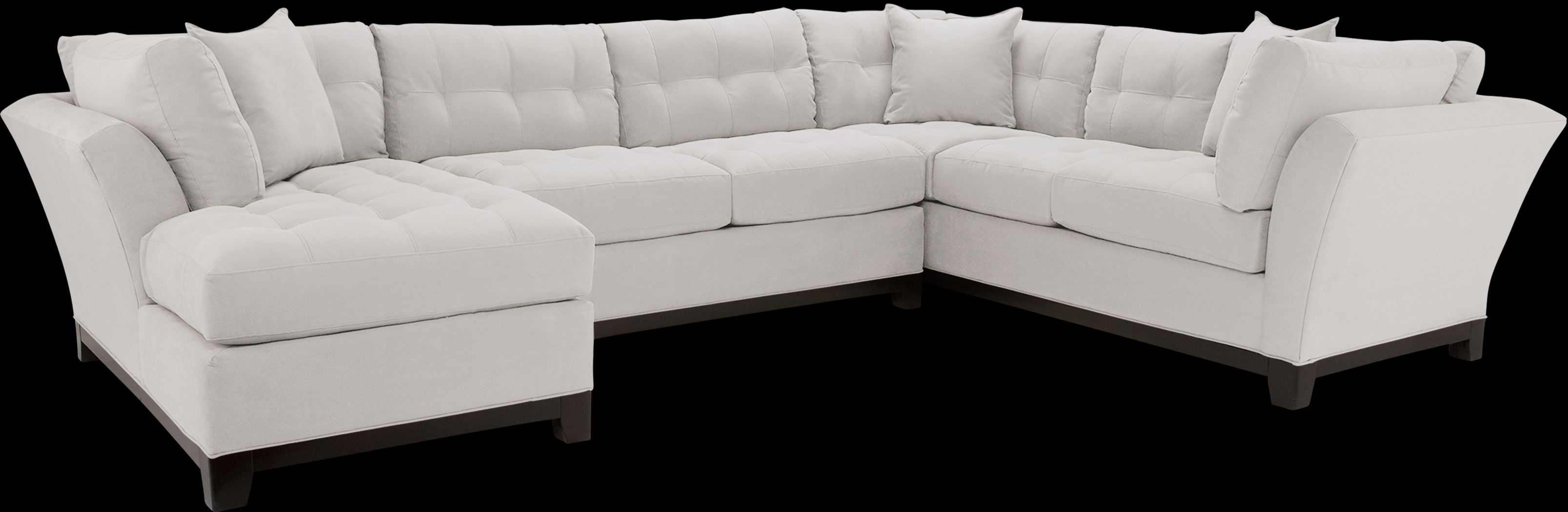 Cindy Crawford Home Metropolis Platinum 3 Pc Sectional - Thumbnail - Image 1