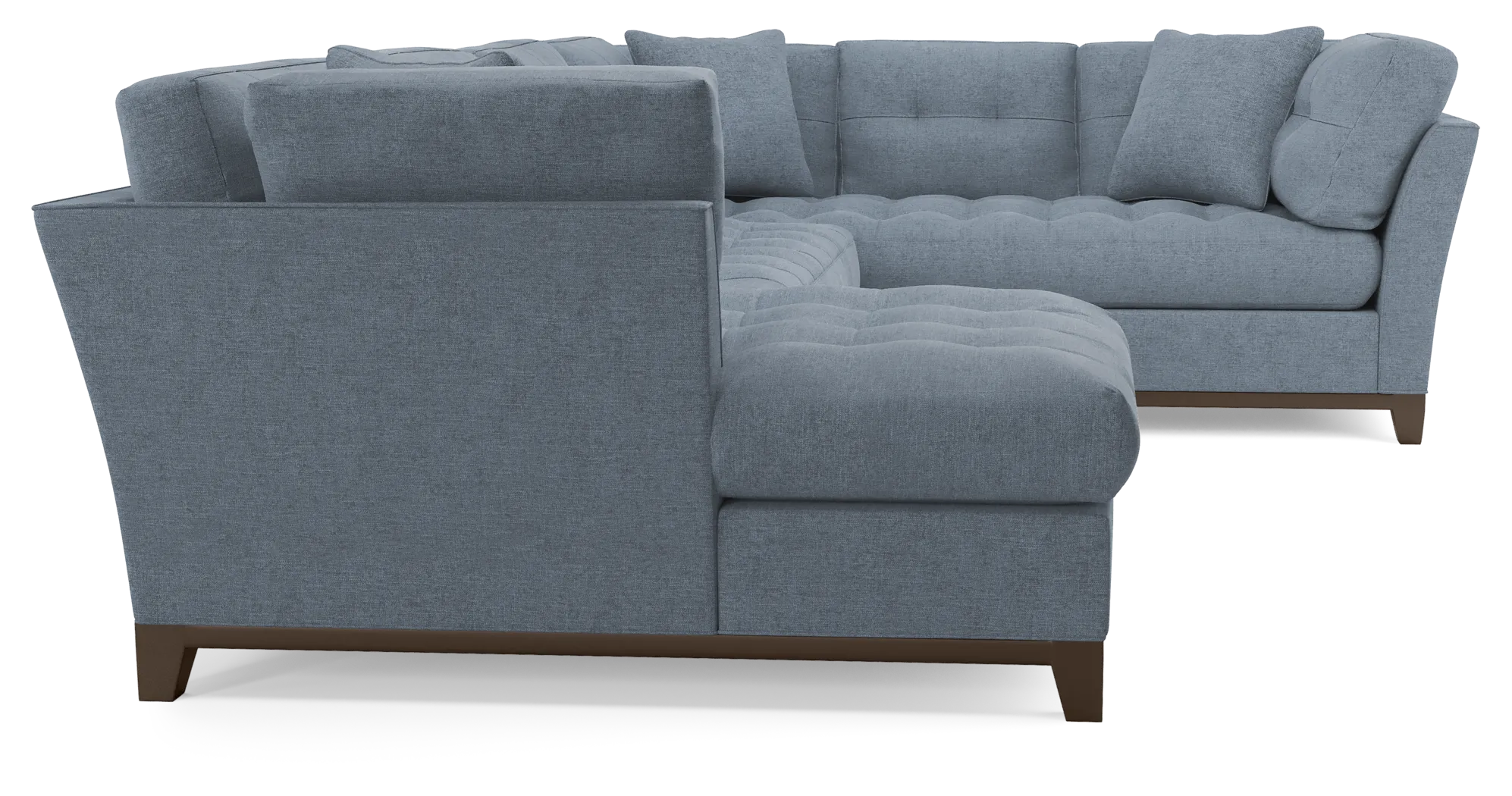 Metropolis Way Chambray Textured 3 Pc Sectional - Image 5