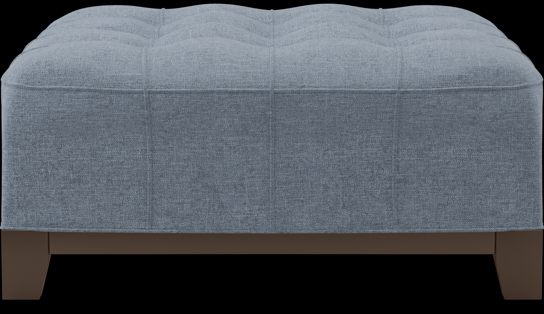 Metropolis Way Chambray Textured Cocktail Ottoman - Thumbnail - Image 2