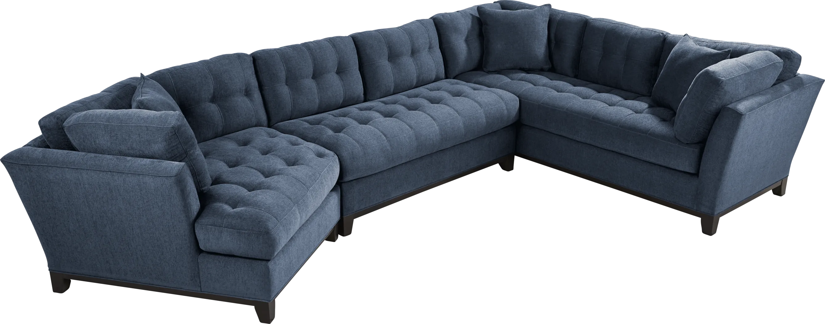 Metropolis Way Ink Textured 3 Pc Sectional with Cuddler - Thumbnail - Image 1
