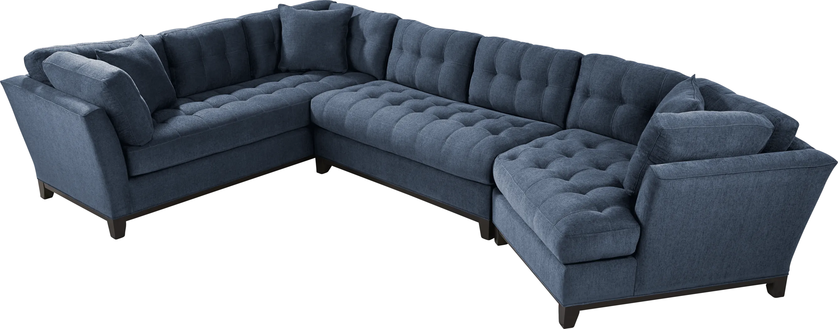 Metropolis Way Ink Textured 3 Pc Sectional with Cuddler - Thumbnail - Image 1