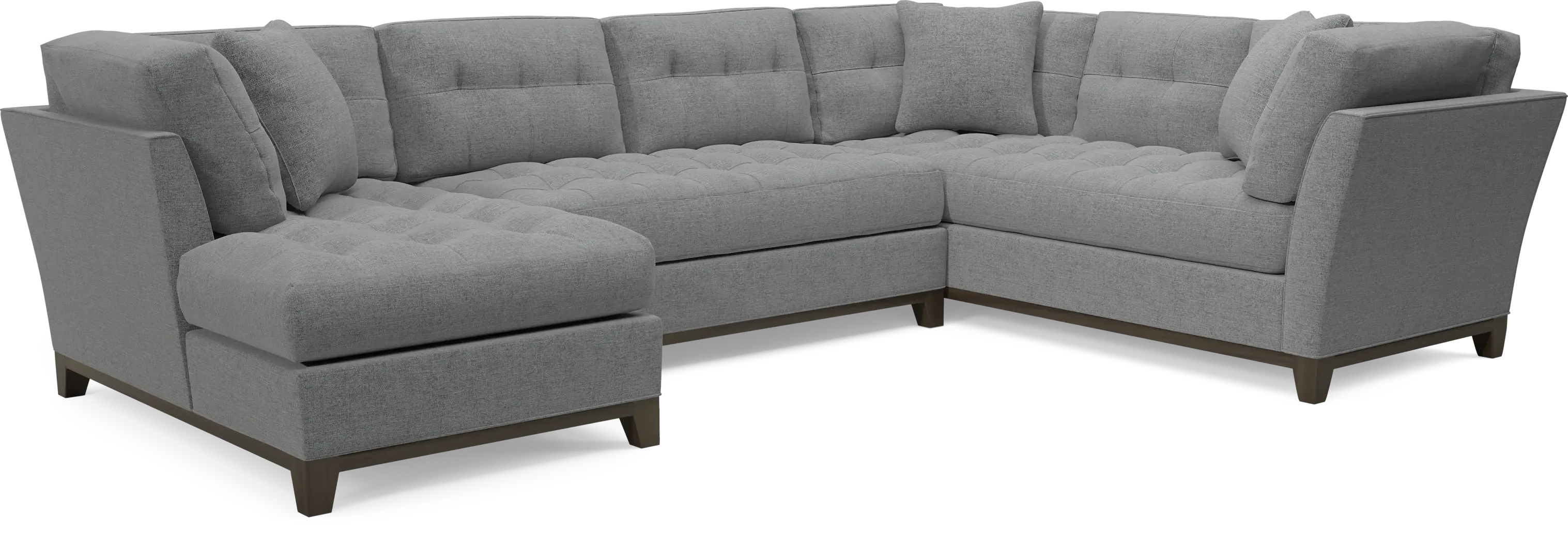 Cindy Crawford Home Metropolis Way Granite Textured 3 Pc Sectional - Thumbnail - Image 1