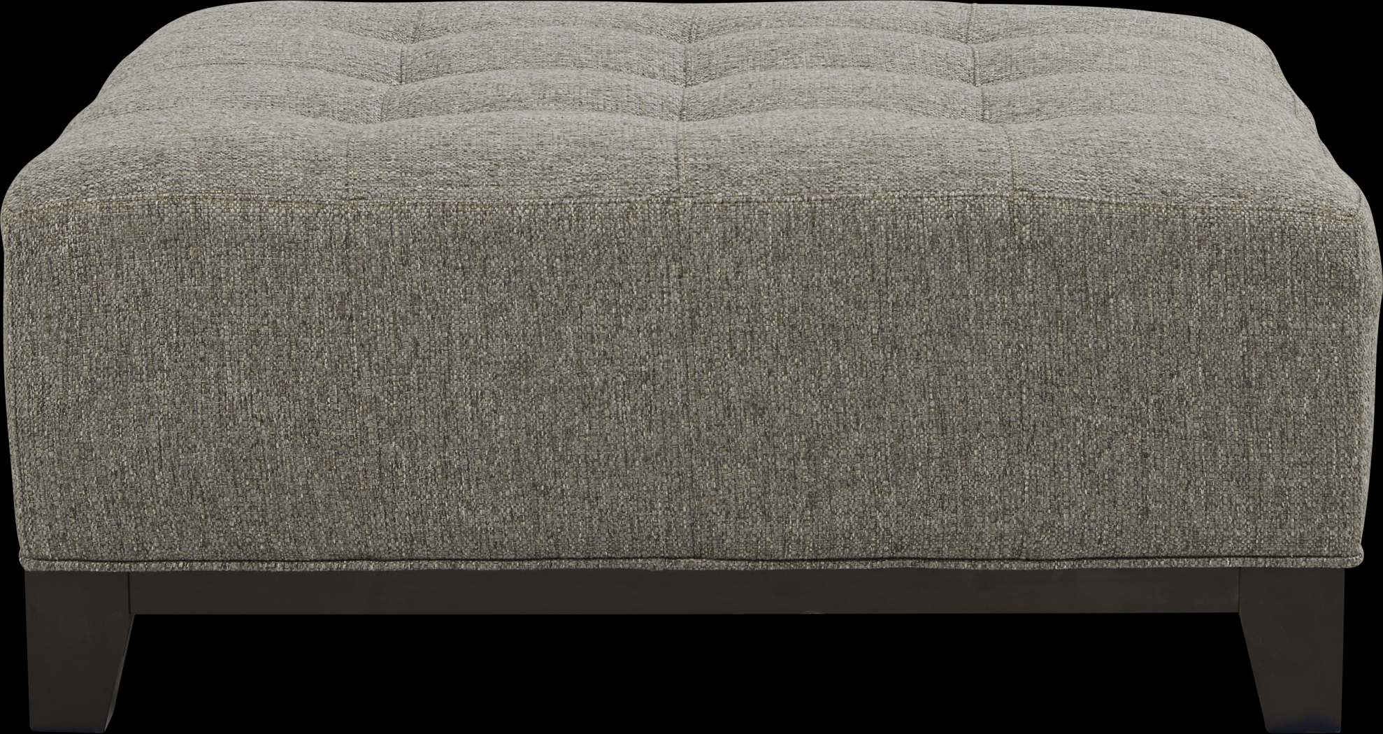 Cindy Crawford Home Metropolis Way Gray Textured Cocktail Ottoman - Thumbnail - Image 2