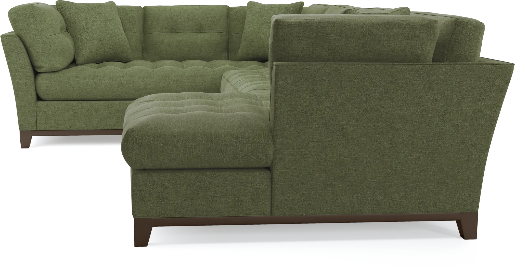 Metropolis Way Avocado Textured 3 Pc Sectional - Image 5