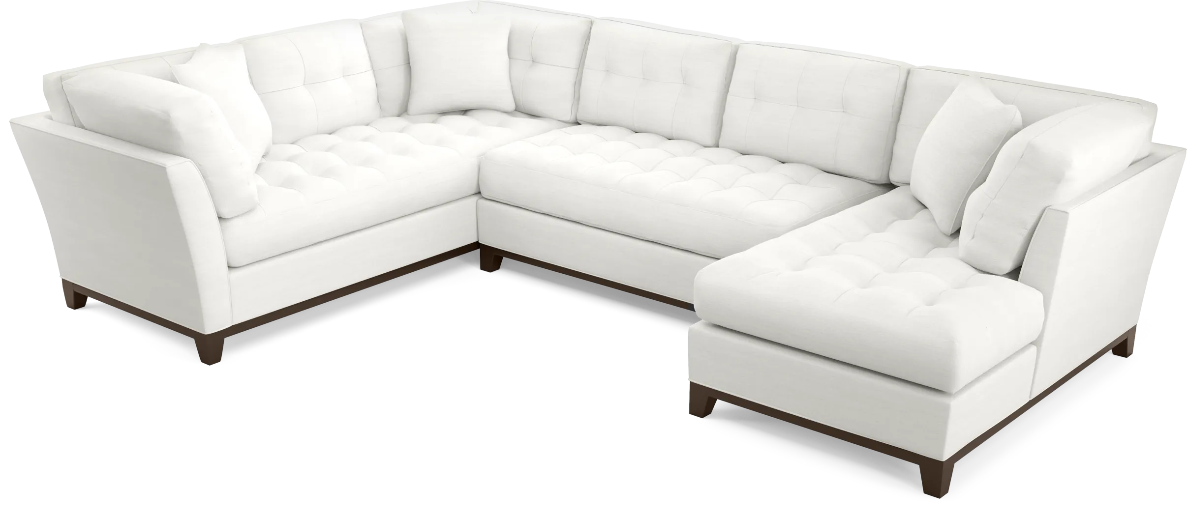 Cindy Crawford Home Metropolis Way Off-White Textured 3 Pc Sectional - Thumbnail - Image 4