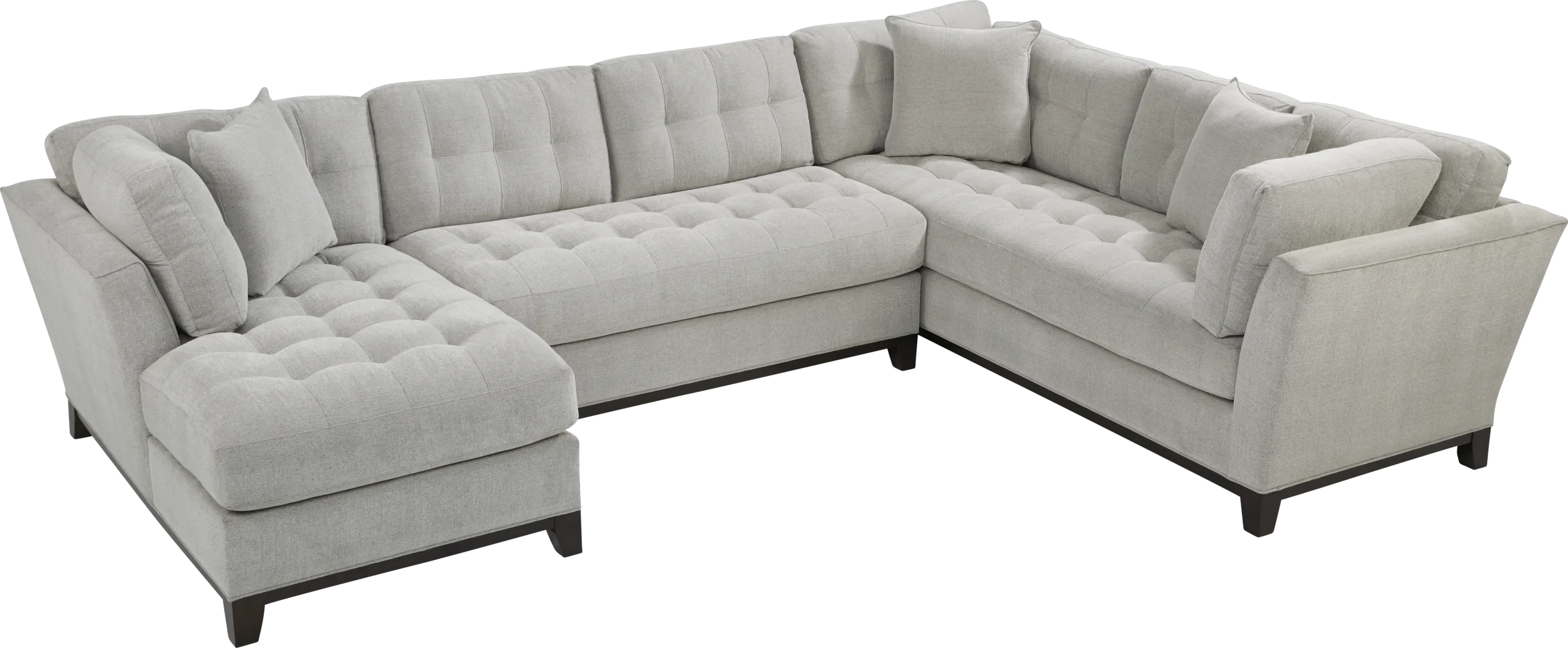 Metropolis Way Platinum Textured 3 Pc Sectional - Thumbnail - Image 3