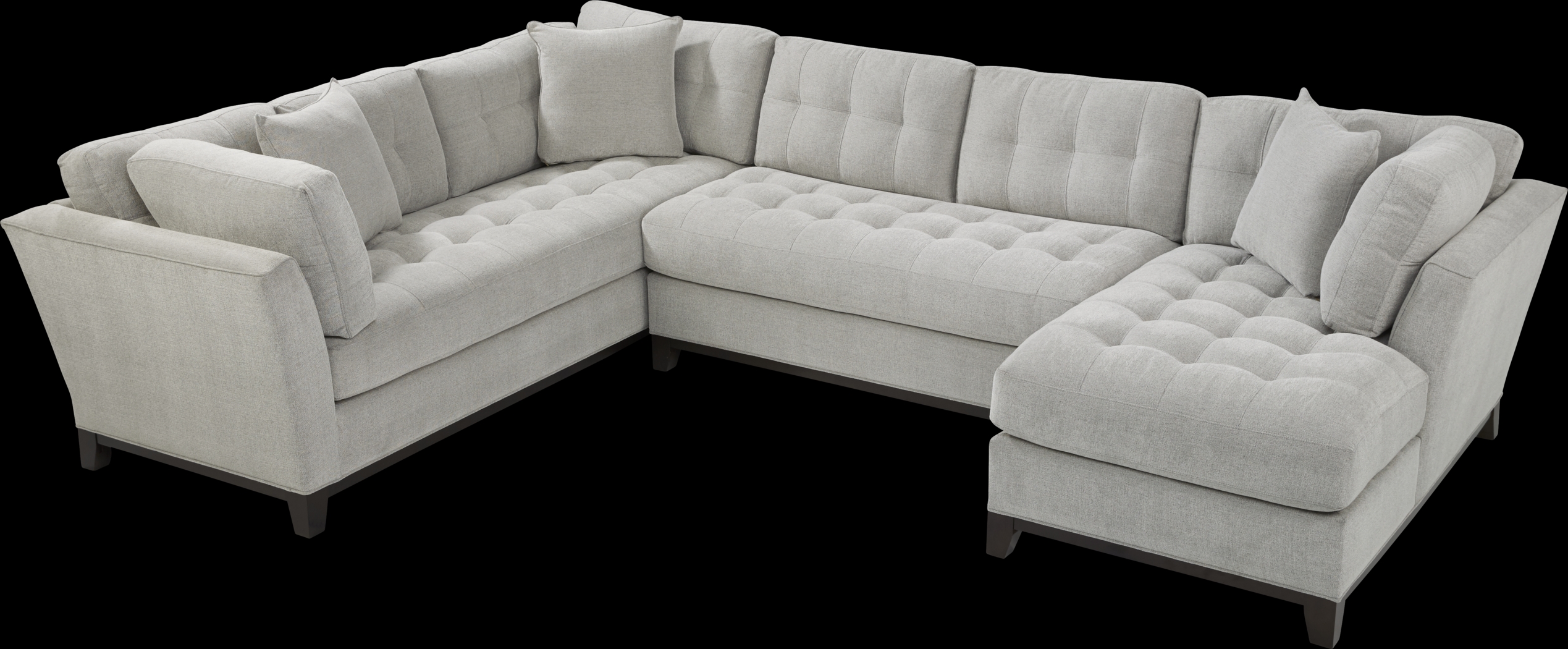 Metropolis Way Platinum Textured 3 Pc Sectional - Thumbnail - Image 3