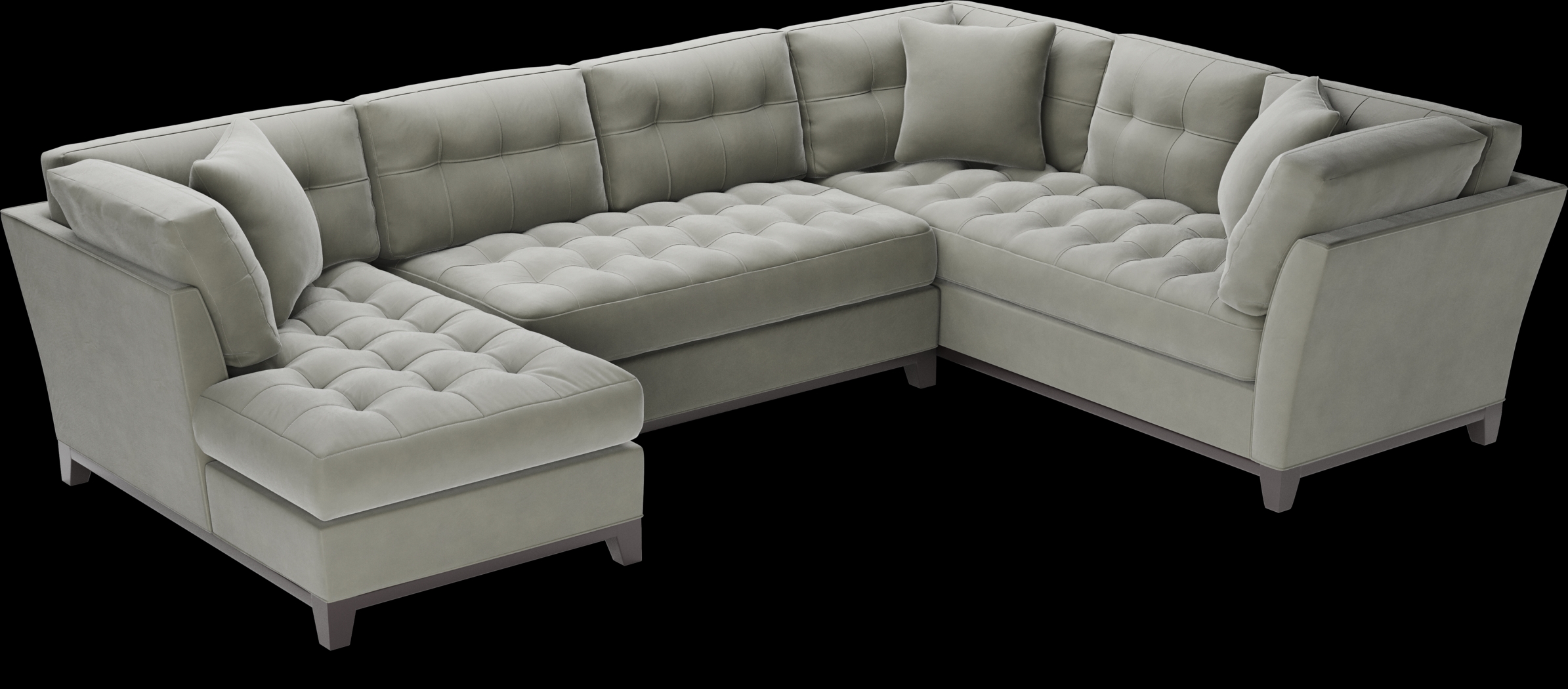 Metropolis Way Steel Microfiber 3 Pc Sectional - Thumbnail - Image 4