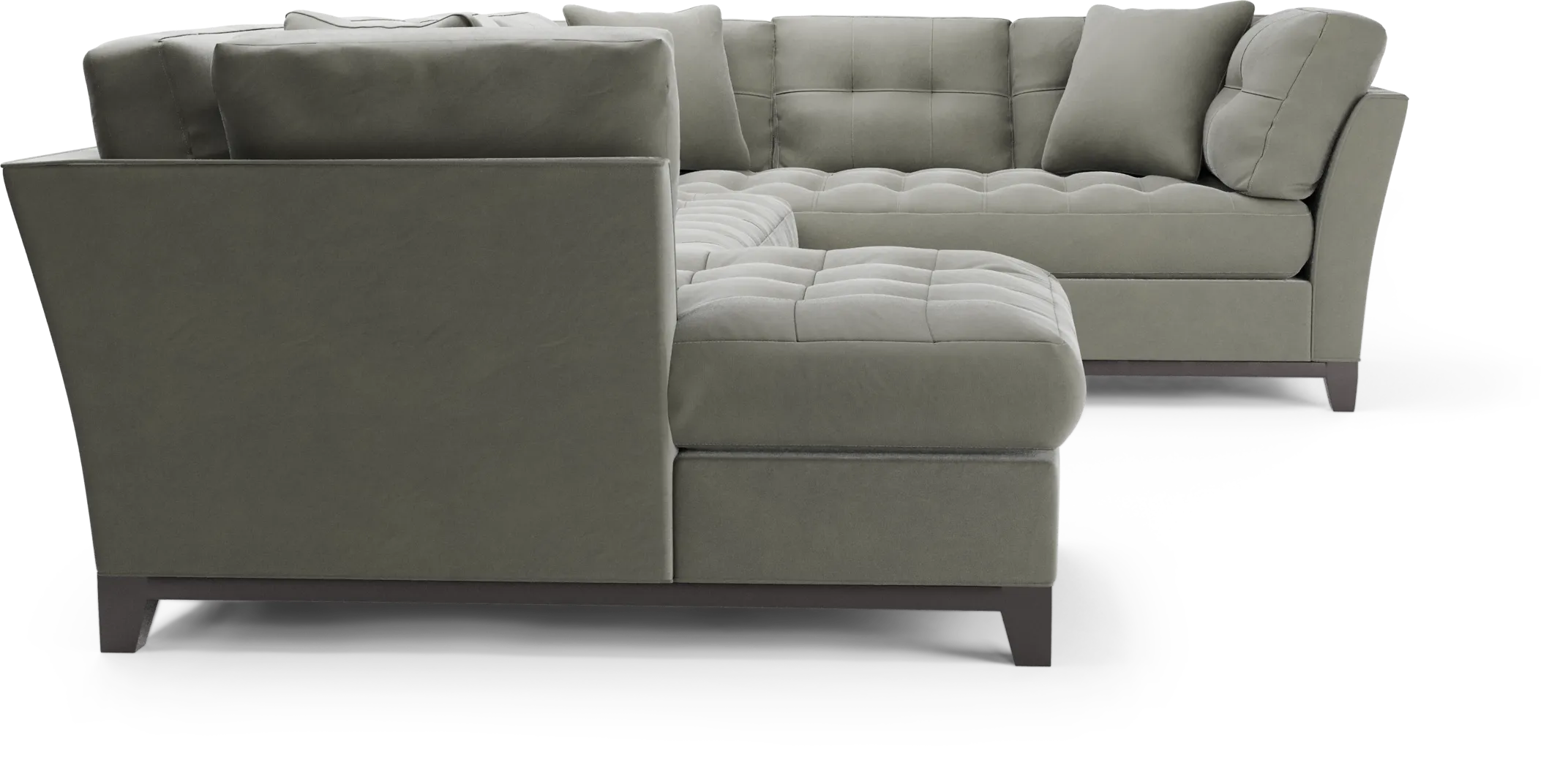 Cindy Crawford Home Metropolis Way Steel 5 Pc Sectional Living Room Plus 70 in. TV - Thumbnail - Image 5