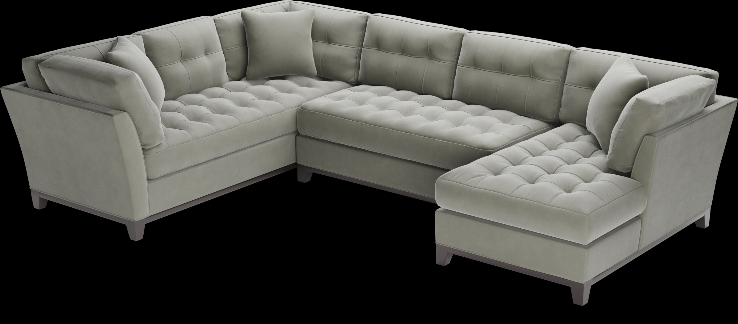 Metropolis Way Steel Microfiber 3 Pc Sectional - Thumbnail - Image 4