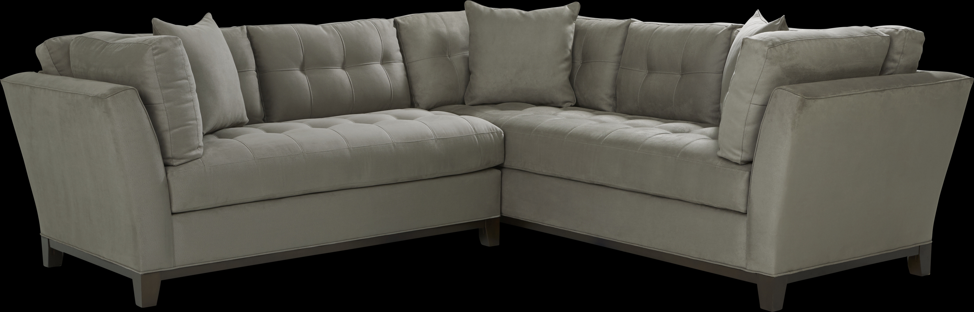 Metropolis Way Steel Microfiber 2 Pc Sectional - Thumbnail - Image 1