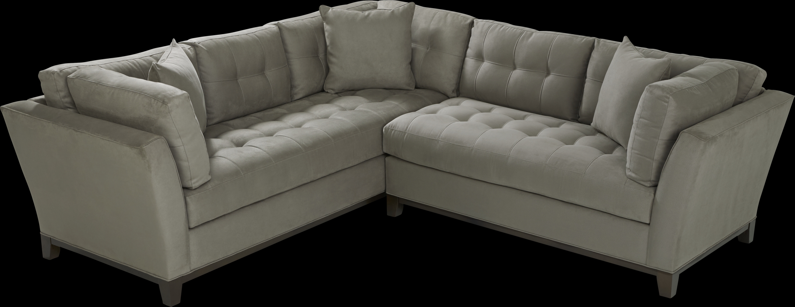 Metropolis Way Steel Microfiber 2 Pc Sectional - Thumbnail - Image 3