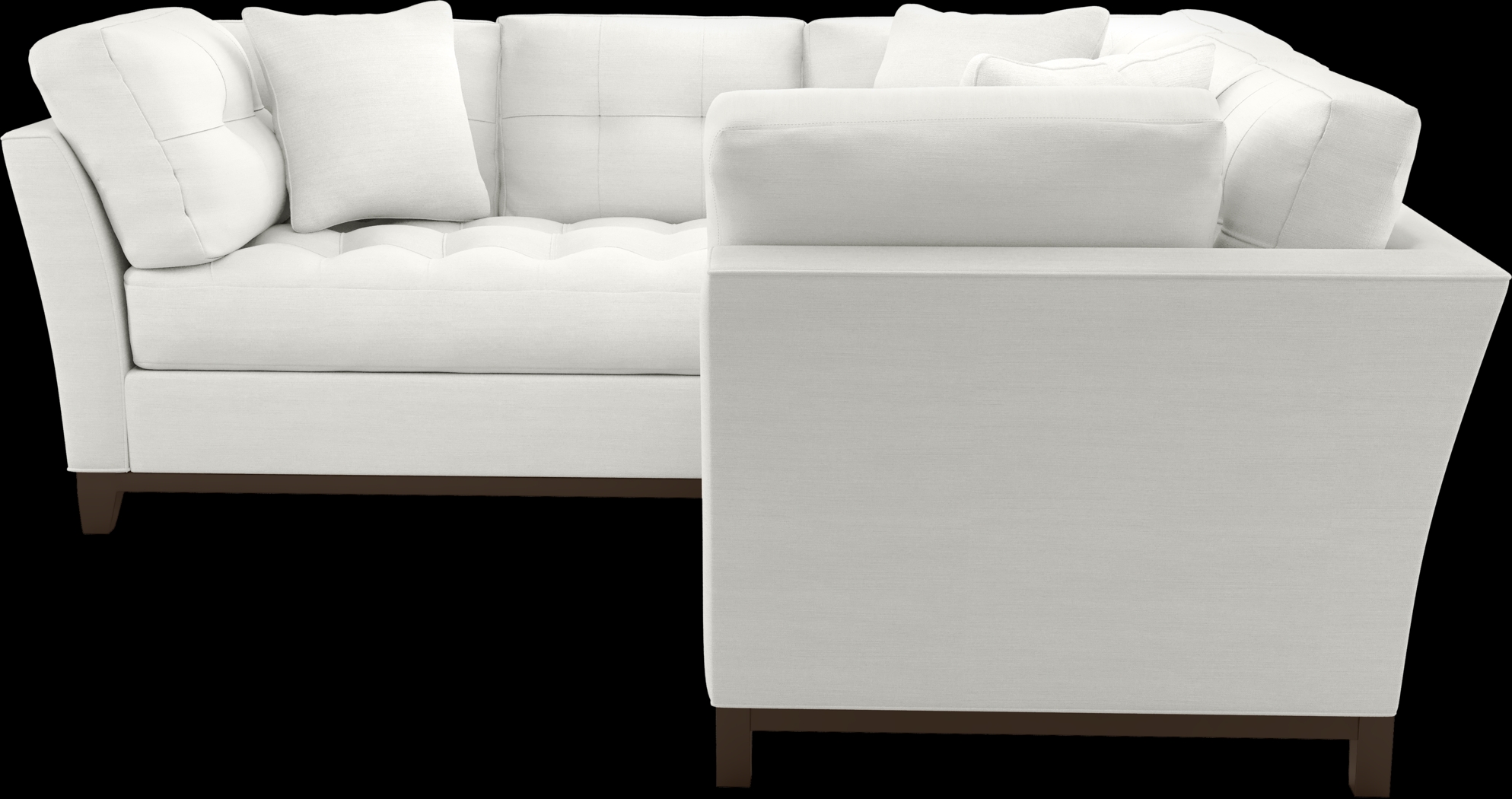 Metropolis Way White Textured 2 Pc Sectional - Thumbnail - Image 3