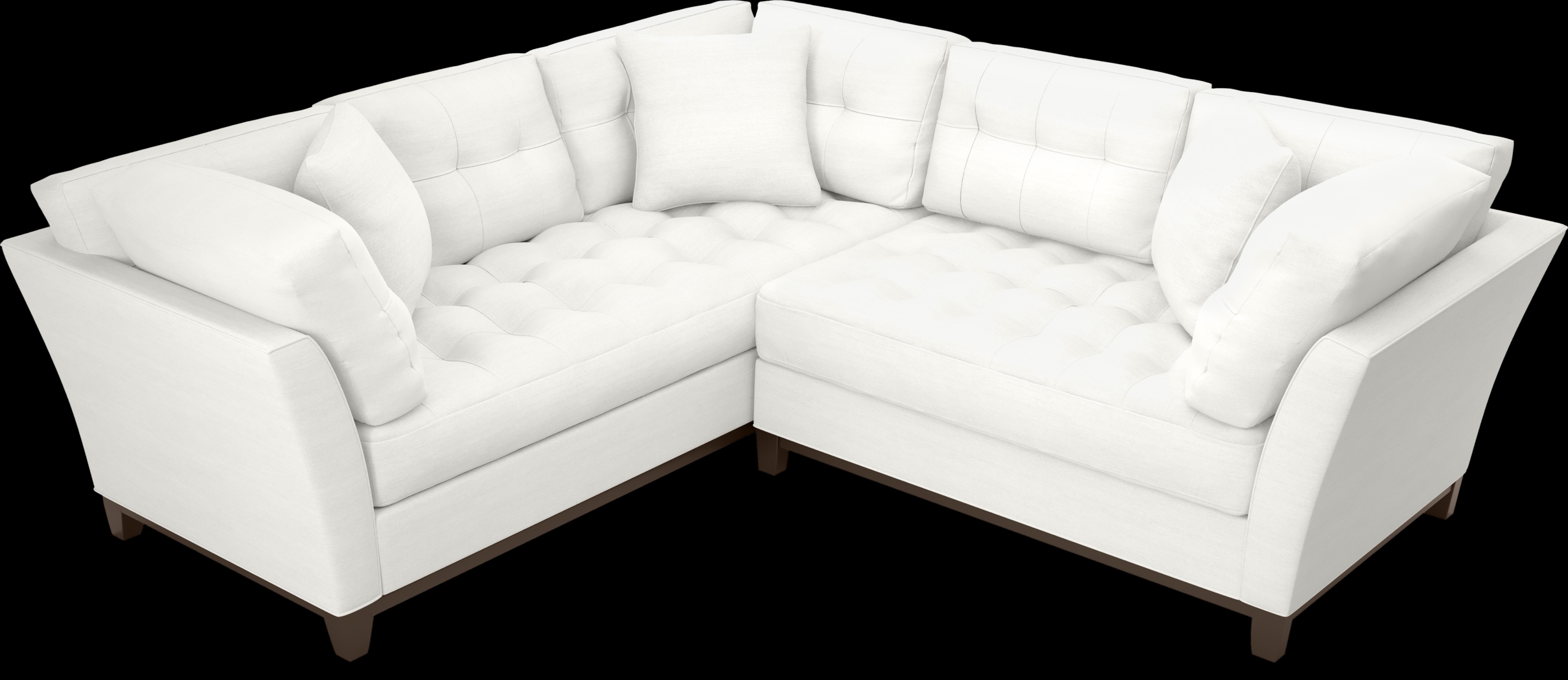 Metropolis Way White Textured 2 Pc Sectional - Thumbnail - Image 4