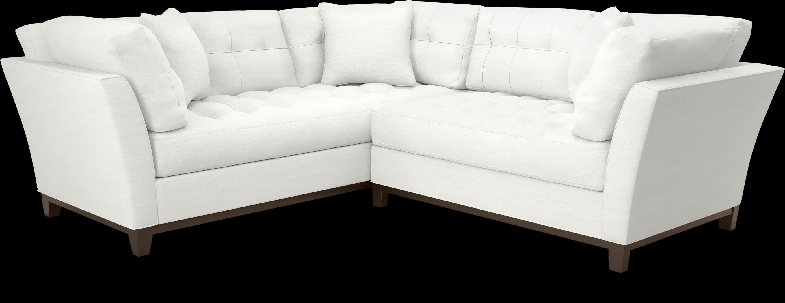 Metropolis Way White Textured 2 Pc Sectional - Thumbnail - Image 1