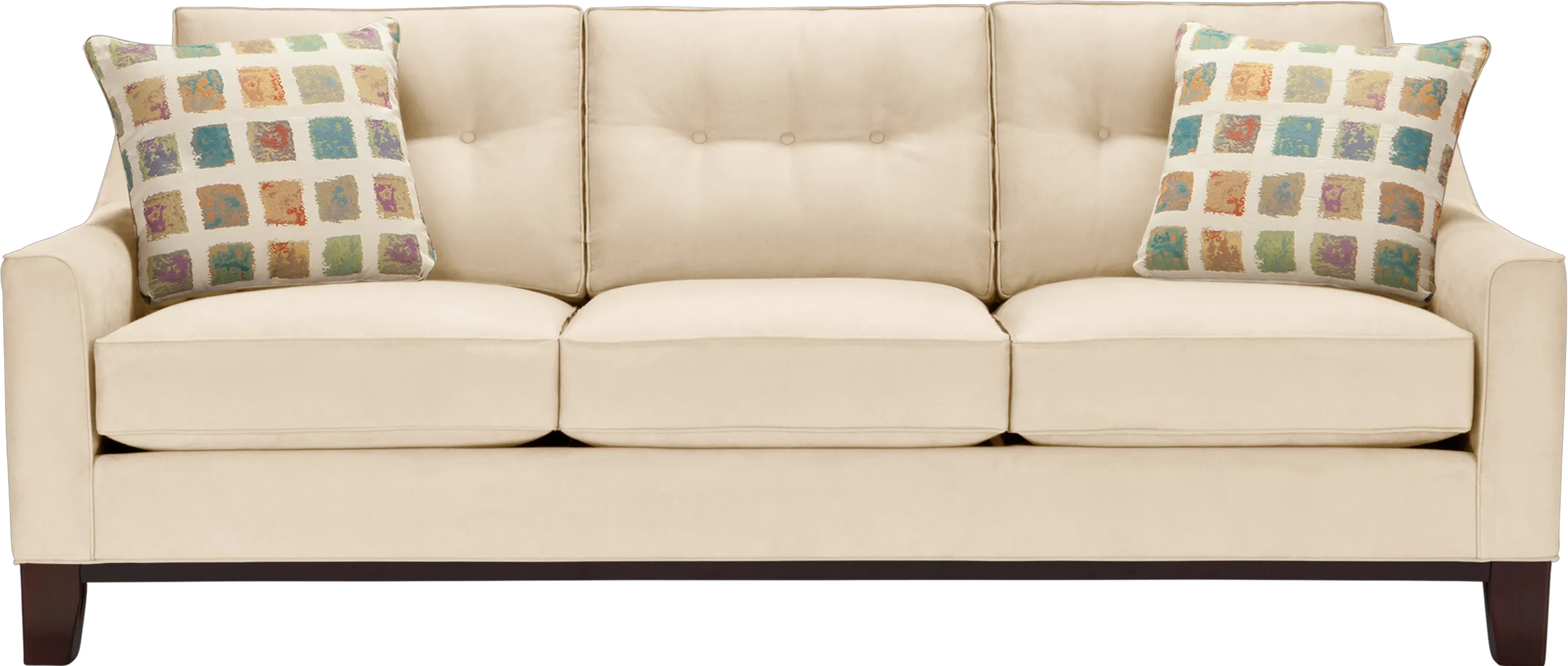 Cindy Crawford Home Montclair Vanilla Sofa - Thumbnail - Image 1