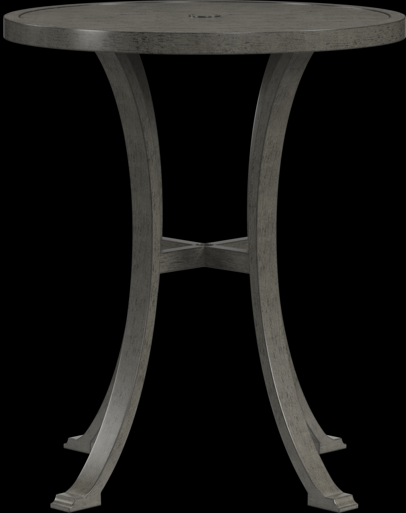 Montecello Gray 3 Pc 36 in. Round Bar Height Outdoor Dining Set - Thumbnail - Image 3