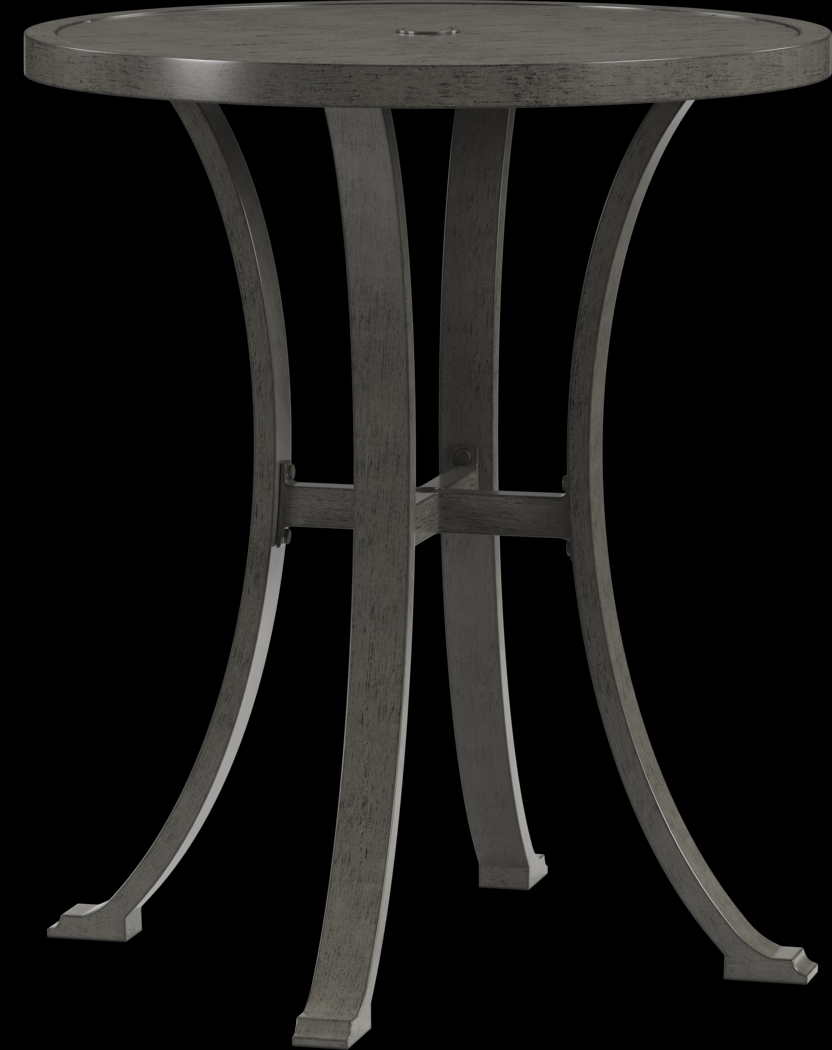 Montecello Gray 3 Pc 36 in. Round Bar Height Outdoor Dining Set - Thumbnail - Image 2