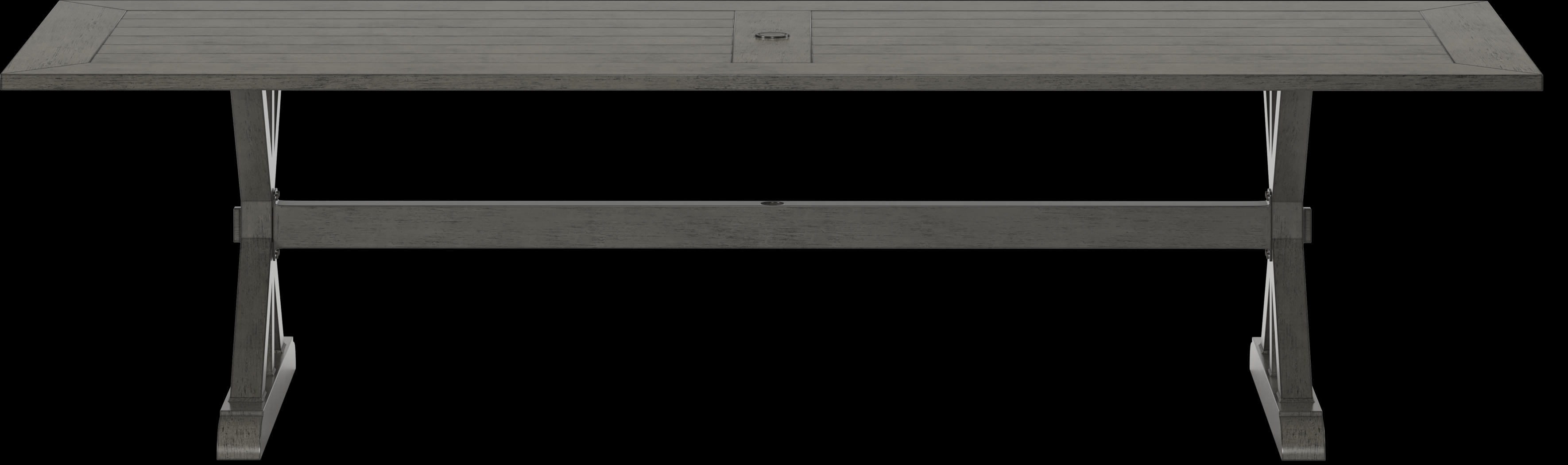 Montecello Gray 9 Pc 105 in. Rectangle Outdoor Dining Set with Silver Cushions - Thumbnail - Image 3