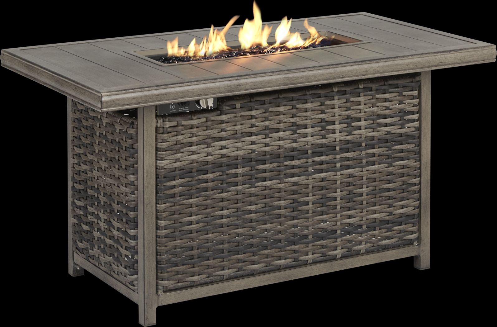 Cindy Crawford Home Montecello Gray 4 Pc Fire Pit Set with Silver Cushions - Thumbnail - Image 10