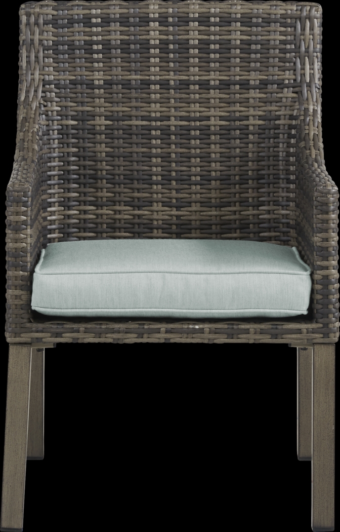 Montecello Gray 9 Pc 105 in. Rectangle Outdoor Dining Set with Mist Cushions - Thumbnail - Image 6