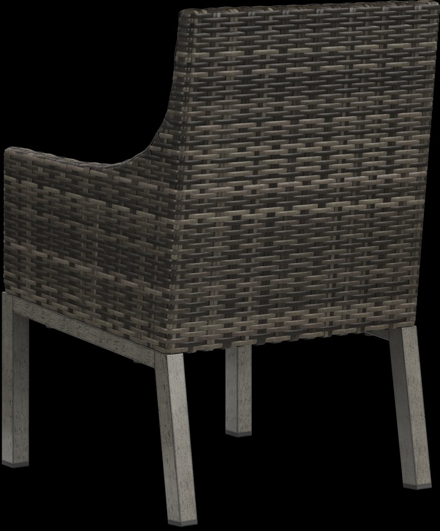 Montecello Gray 9 Pc 105 in. Rectangle Outdoor Dining Set with Silver Cushions - Thumbnail - Image 7