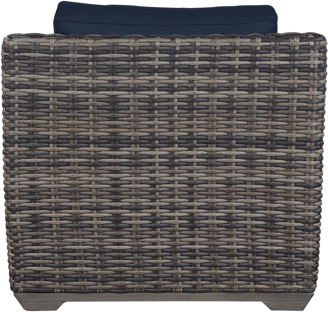 Cindy Crawford Home Montecello Gray 4 Pc Outdoor Seating Set with Ink Cushions - Thumbnail - Image 5