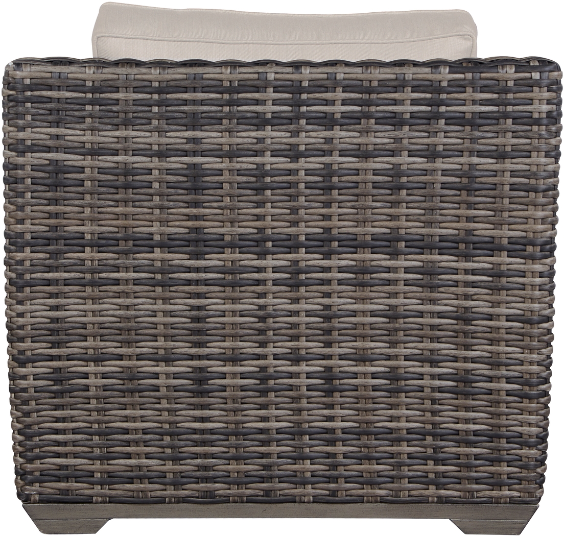 Cindy Crawford Home Montecello Gray 4 Pc Outdoor Seating Set with Rollo Linen Cushions - Thumbnail - Image 5