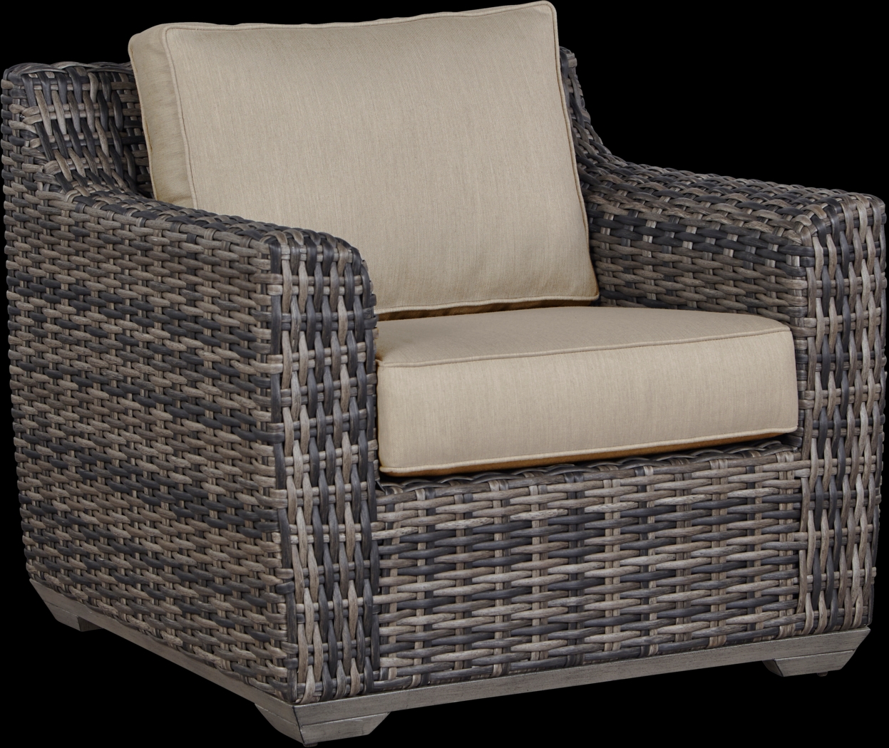 Cindy Crawford Home Montecello Gray 4 Pc Outdoor Seating Set with Pebble Cushions - Thumbnail - Image 4